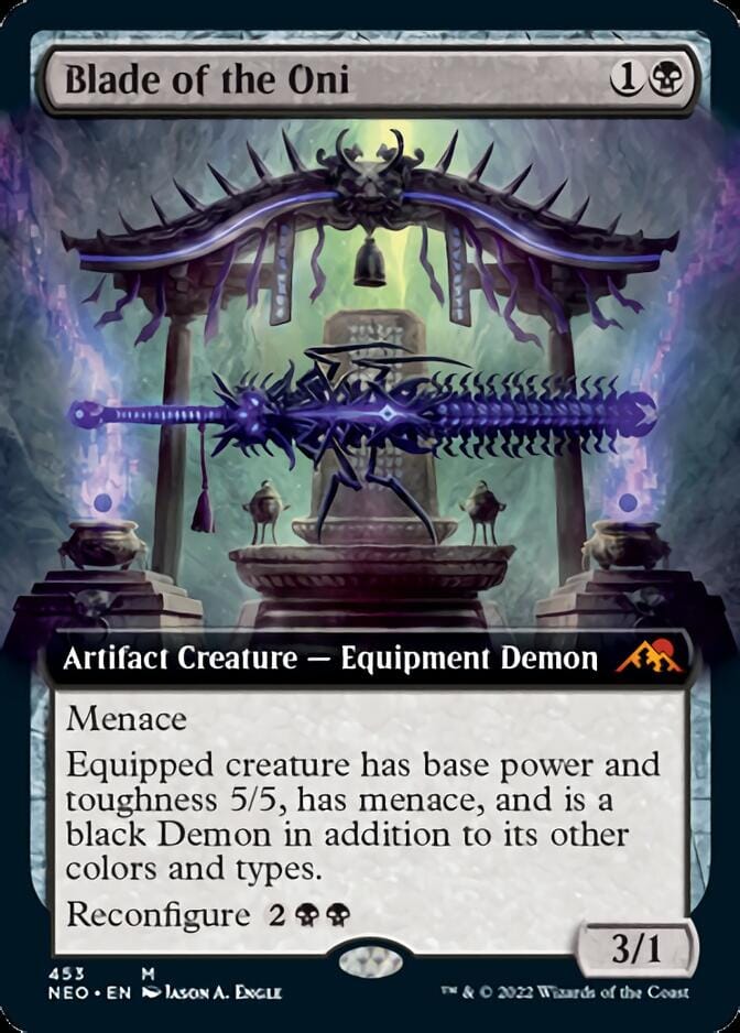 Blade of the Oni (Extended Art) [Kamigawa: Neon Dynasty] MTG Single Magic: The Gathering  | Multizone: Comics And Games