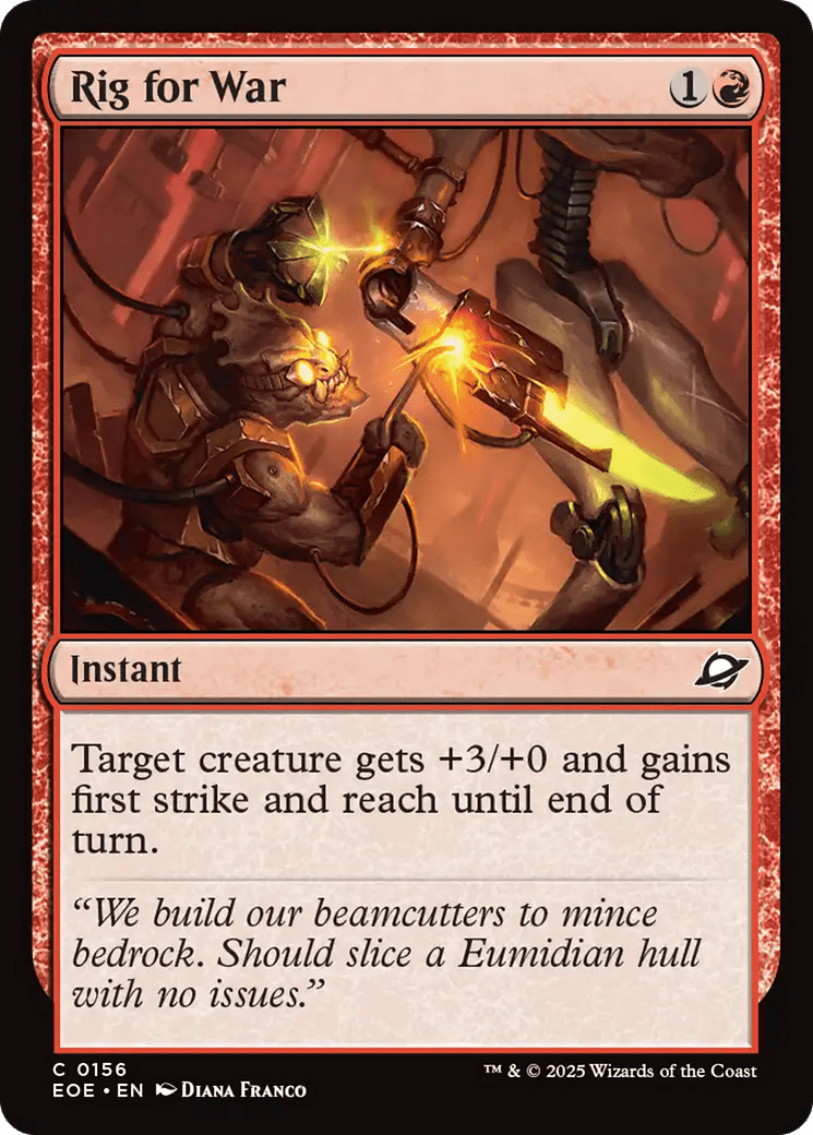 Rig for War [Edge of Eternities] MTG Single Magic: The Gathering  | Multizone: Comics And Games