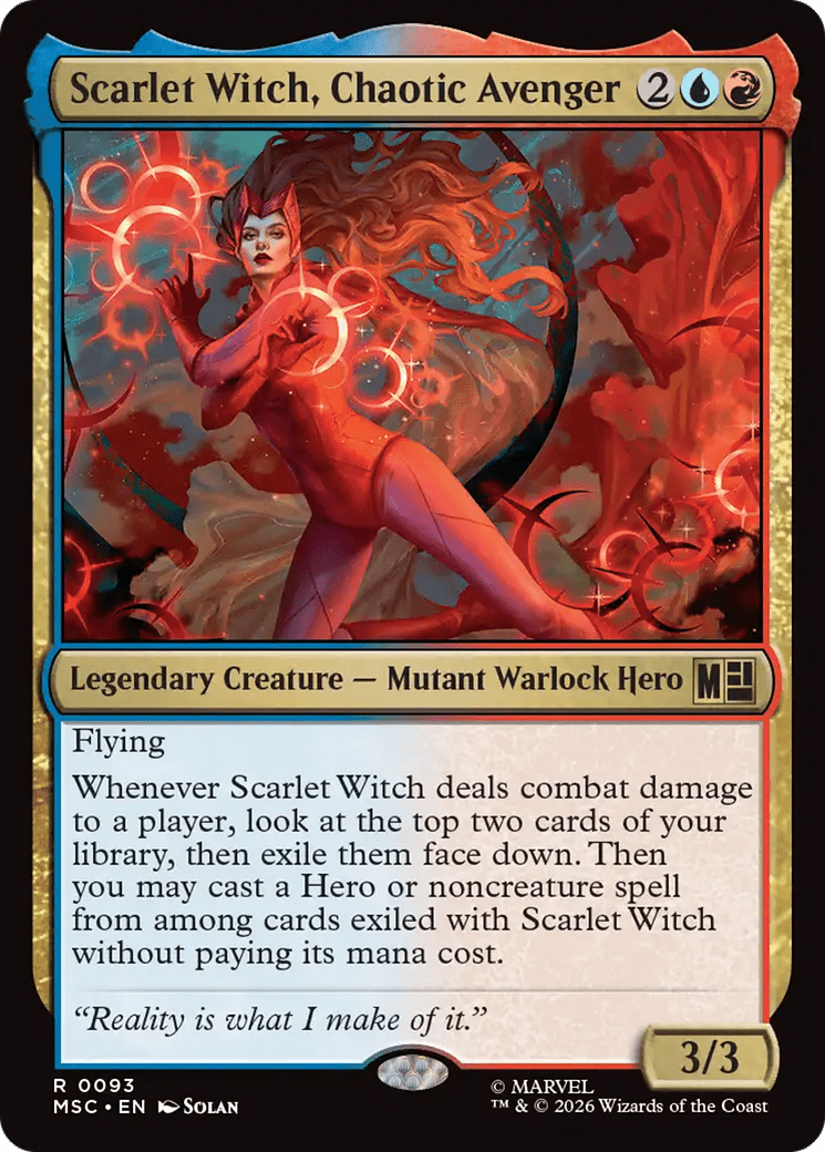 Scarlet Witch, Chaotic Avenger [Marvel Super Heroes Commander] MTG Single Magic: The Gathering  | Multizone: Comics And Games