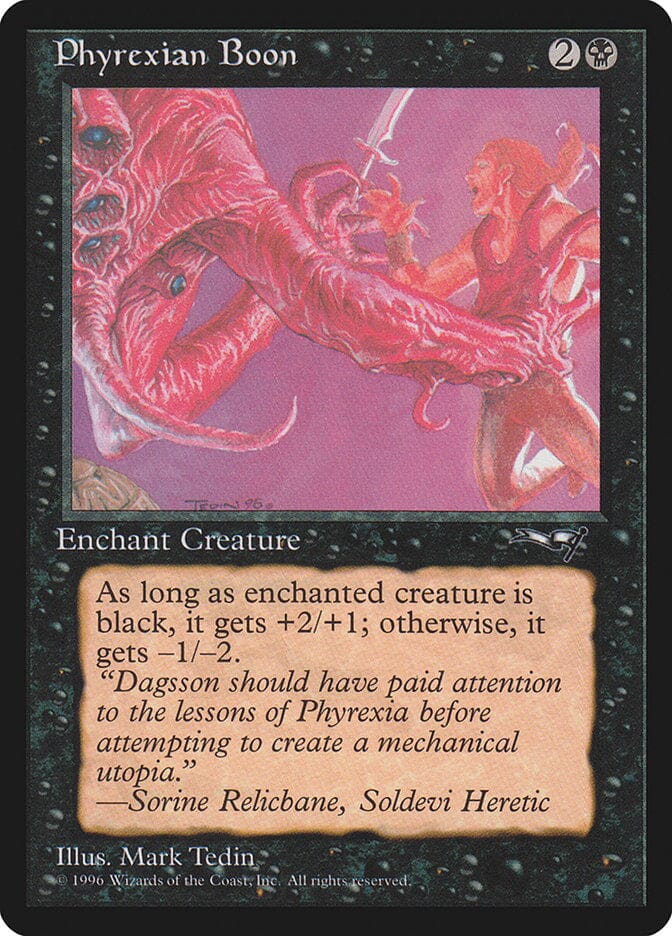 Phyrexian Boon (Person on the Right) [Alliances] MTG Single Magic: The Gathering  | Multizone: Comics And Games