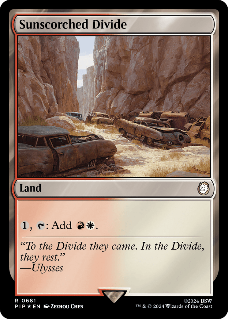 Sunscorched Divide (Surge Foil) [Fallout] MTG Single Magic: The Gathering  | Multizone: Comics And Games