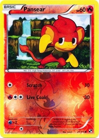 Pansear (21/114) (Energy Reverse Holo) [Black & White: Base Set] Pokemon Single Pokémon  | Multizone: Comics And Games