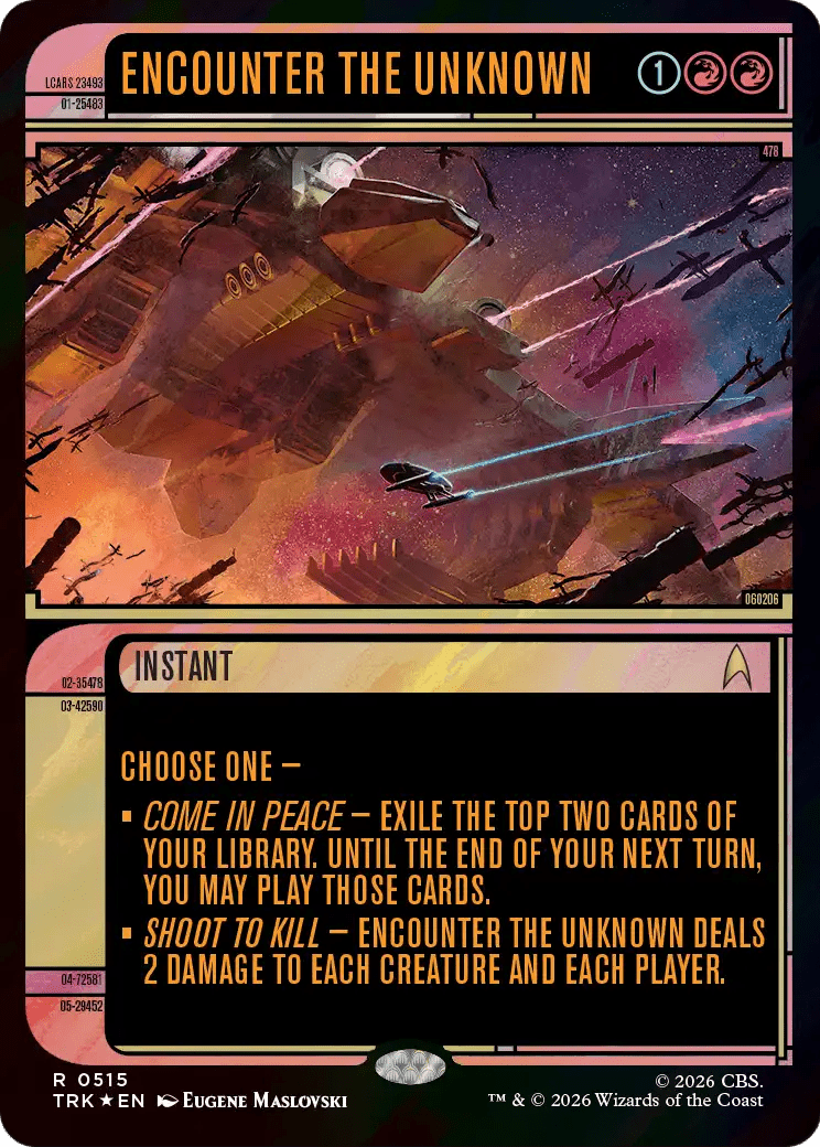 Encounter the Unknown (Showcase) (Surge Foil) [Star Trek] MTG Single Magic: The Gathering  | Multizone: Comics And Games