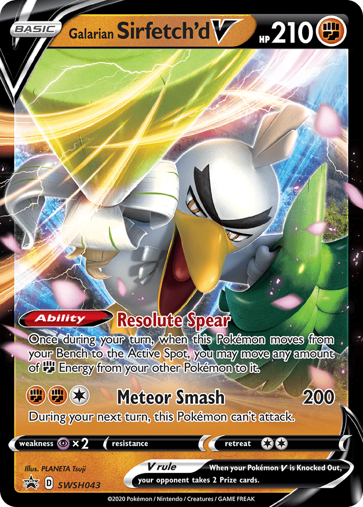 Galarian Sirfetch'd V (SWSH043) [Sword & Shield: Black Star Promos] Pokemon Single Pokémon  | Multizone: Comics And Games