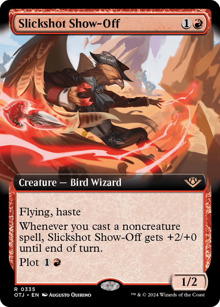 Slickshot Show-Off (Extended Art) [Outlaws of Thunder Junction] MTG Single Magic: The Gathering  | Multizone: Comics And Games