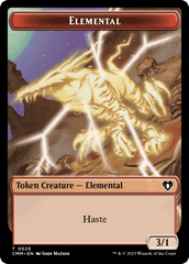 Thopter // Elemental (0025) Double-Sided Token [Commander Masters Tokens] MTG Single Magic: The Gathering  | Multizone: Comics And Games