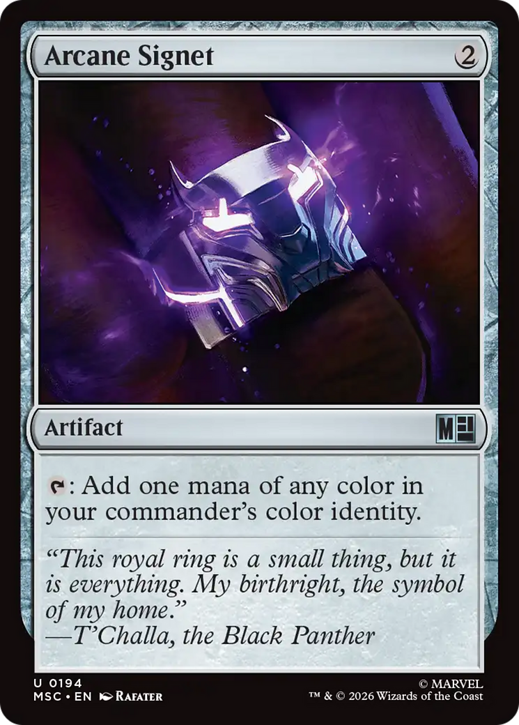 Arcane Signet (0194) [Marvel Super Heroes Commander] MTG Single Magic: The Gathering  | Multizone: Comics And Games