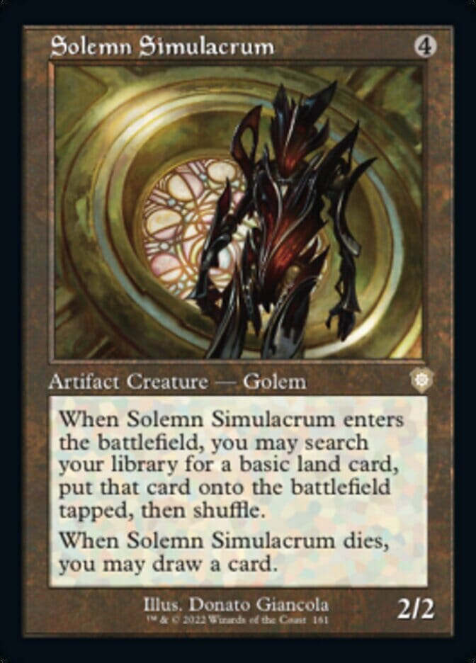 Solemn Simulacrum (Retro) [The Brothers' War Commander] MTG Single Magic: The Gathering  | Multizone: Comics And Games