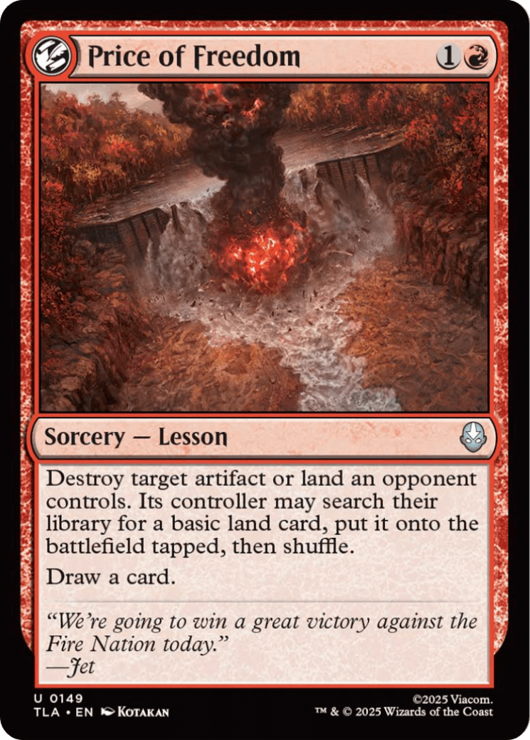 Price of Freedom [Avatar: The Last Airbender] MTG Single Magic: The Gathering  | Multizone: Comics And Games