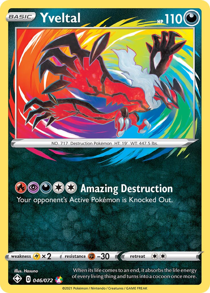 Yveltal (046/072) [Sword & Shield: Shining Fates] Pokemon Single Pokémon  | Multizone: Comics And Games