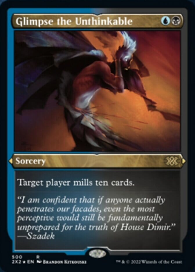 Glimpse the Unthinkable (Foil Etched) [Double Masters 2022] MTG Single Magic: The Gathering  | Multizone: Comics And Games