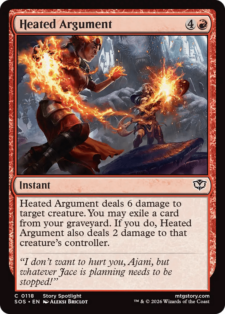 Heated Argument [Secrets of Strixhaven] MTG Single Magic: The Gathering  | Multizone: Comics And Games
