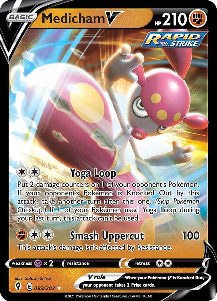 Medicham V (083/203) [Sword & Shield: Evolving Skies] Pokemon Single Pokémon  | Multizone: Comics And Games