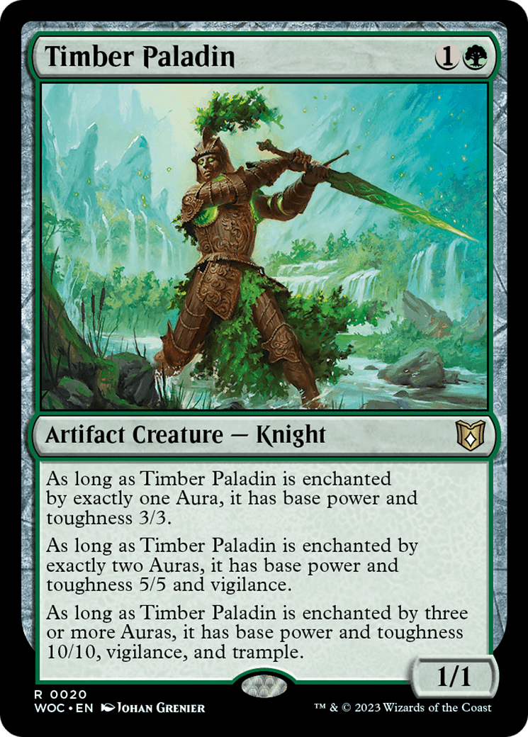 Timber Paladin [Wilds of Eldraine Commander] MTG Single Magic: The Gathering  | Multizone: Comics And Games