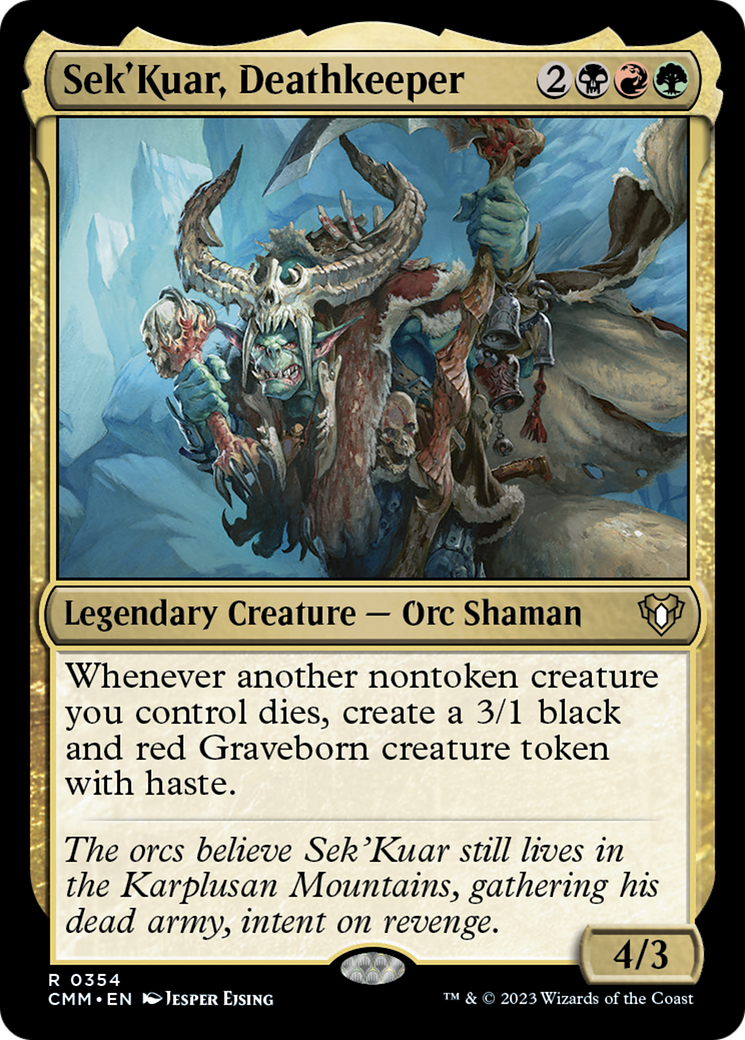 Sek'Kuar, Deathkeeper [Commander Masters] | Multizone: Comics And Games