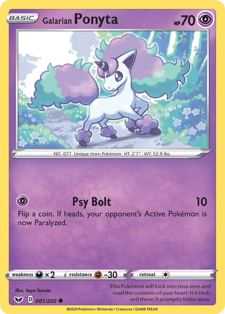 Galarian Ponyta (081/202) [Sword & Shield: Base Set] Pokemon Single Pokémon  | Multizone: Comics And Games