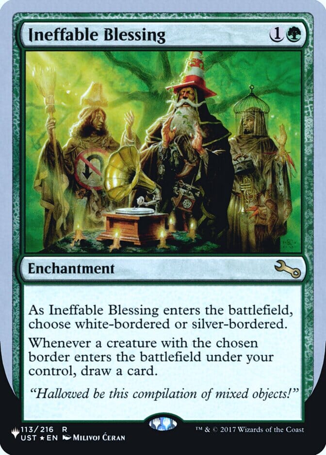 Ineffable Blessing (Bordered) (Unfinity Foil Edition) [The List] MTG Single Magic: The Gathering  | Multizone: Comics And Games