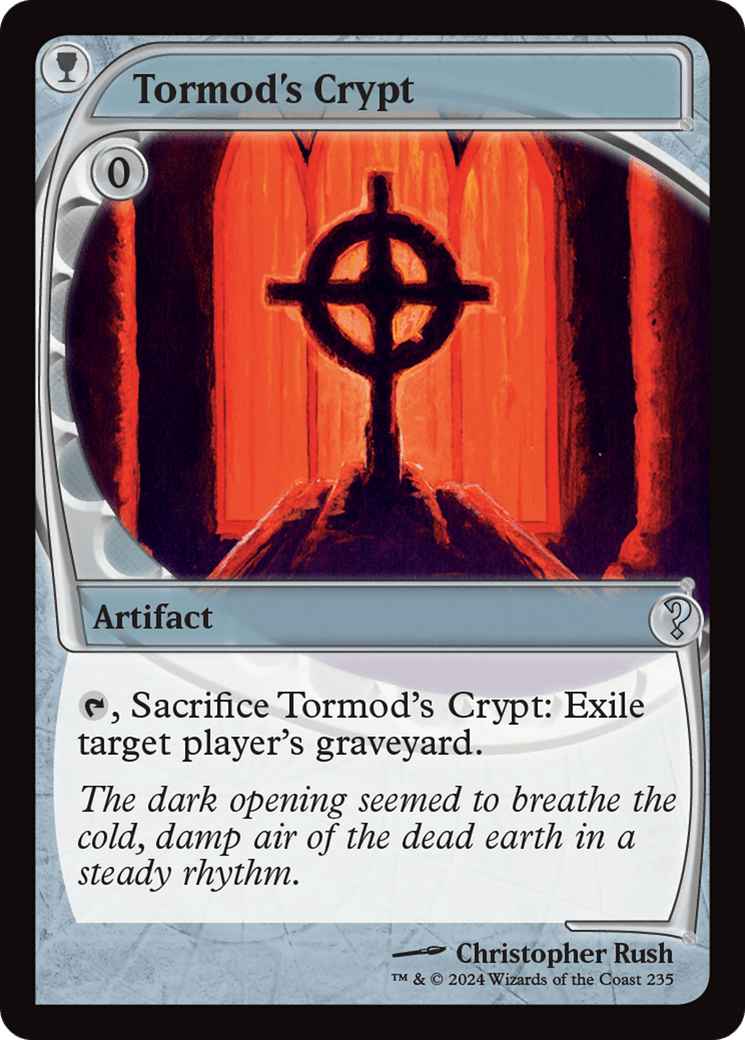 Tormod's Crypt (Future Sight) [Mystery Booster 2] MTG Single Magic: The Gathering  | Multizone: Comics And Games