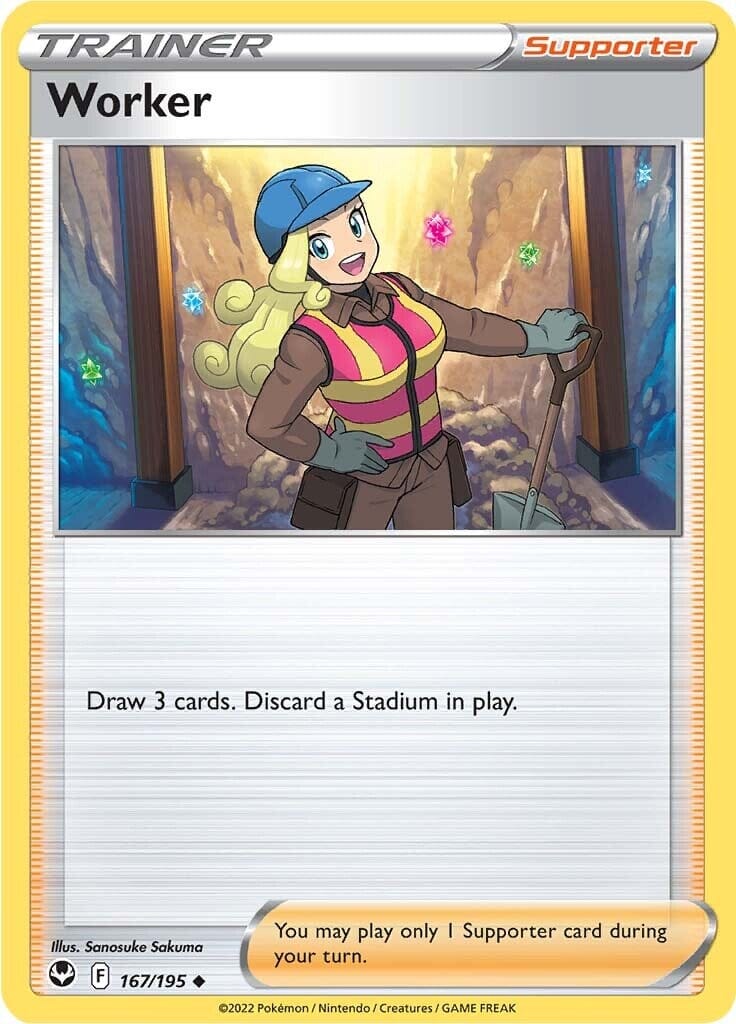 Worker (167/195) [Sword & Shield: Silver Tempest] Pokemon Single Pokémon  | Multizone: Comics And Games