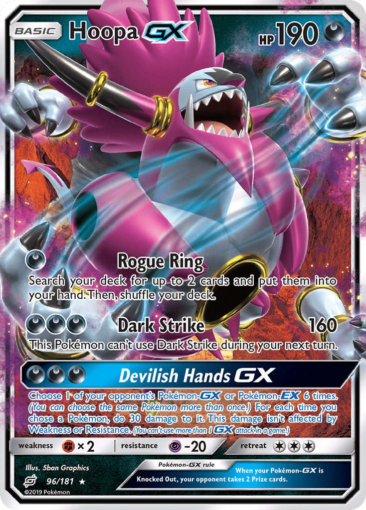 Hoopa GX (96/181) [Sun & Moon: Team Up] Pokemon Single Pokémon  | Multizone: Comics And Games