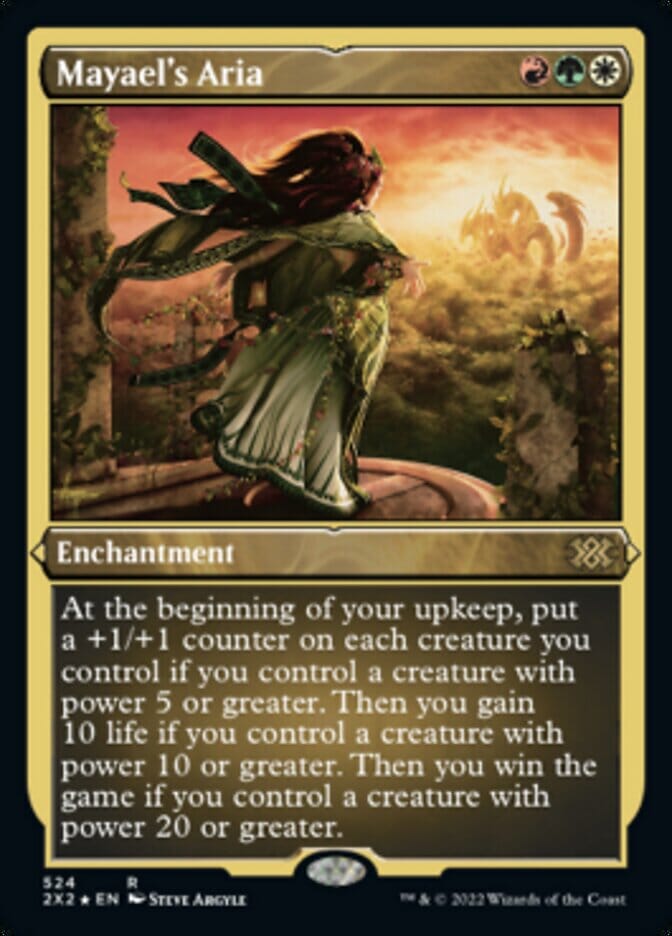 Mayael's Aria (Foil Etched) [Double Masters 2022] MTG Single Magic: The Gathering  | Multizone: Comics And Games