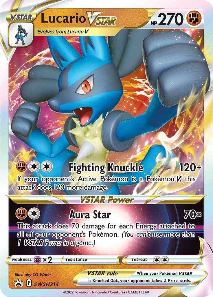 Lucario VSTAR (SWSH214) (Jumbo Card) [Sword & Shield: Black Star Promos] Pokemon Single Pokémon  | Multizone: Comics And Games