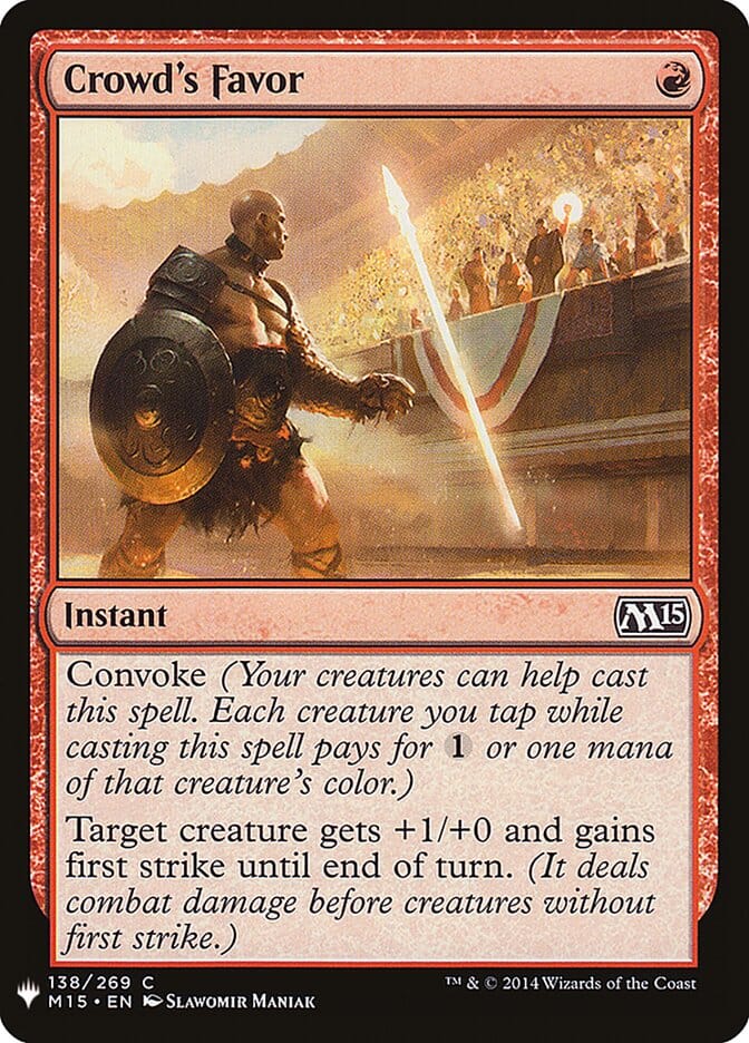 Crowd's Favor [Mystery Booster] MTG Single Magic: The Gathering  | Multizone: Comics And Games