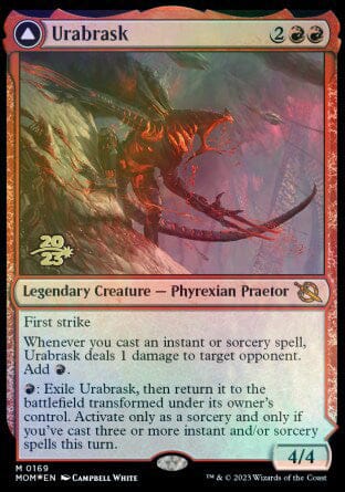 Urabrask // The Great Work [March of the Machine Prerelease Promos] MTG Single Magic: The Gathering  | Multizone: Comics And Games