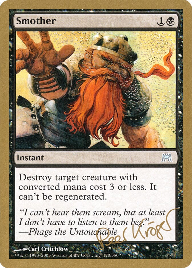 Smother (Peer Kroger) [World Championship Decks 2003] MTG Single Magic: The Gathering  | Multizone: Comics And Games