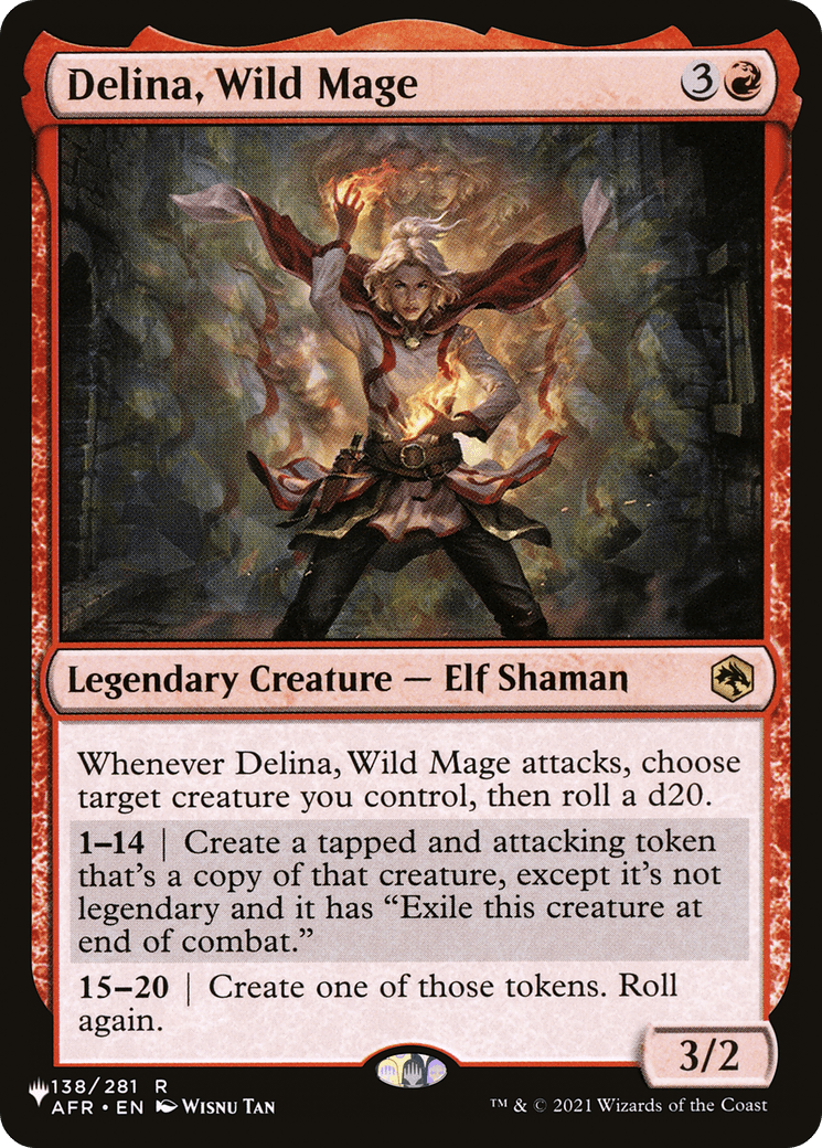Delina, Wild Mage [The List] MTG Single Magic: The Gathering  | Multizone: Comics And Games