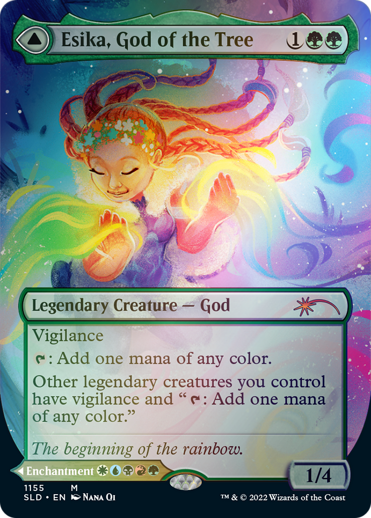 Esika, God of the Tree // The Prismatic Bridge (Borderless) [Secret Lair: From Cute to Brute] MTG Single Magic: The Gathering  | Multizone: Comics And Games