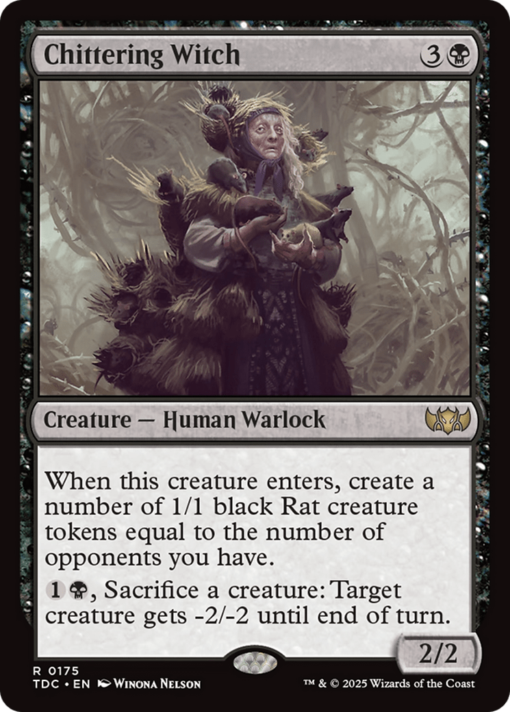 Chittering Witch [Tarkir: Dragonstorm Commander] MTG Single Magic: The Gathering  | Multizone: Comics And Games