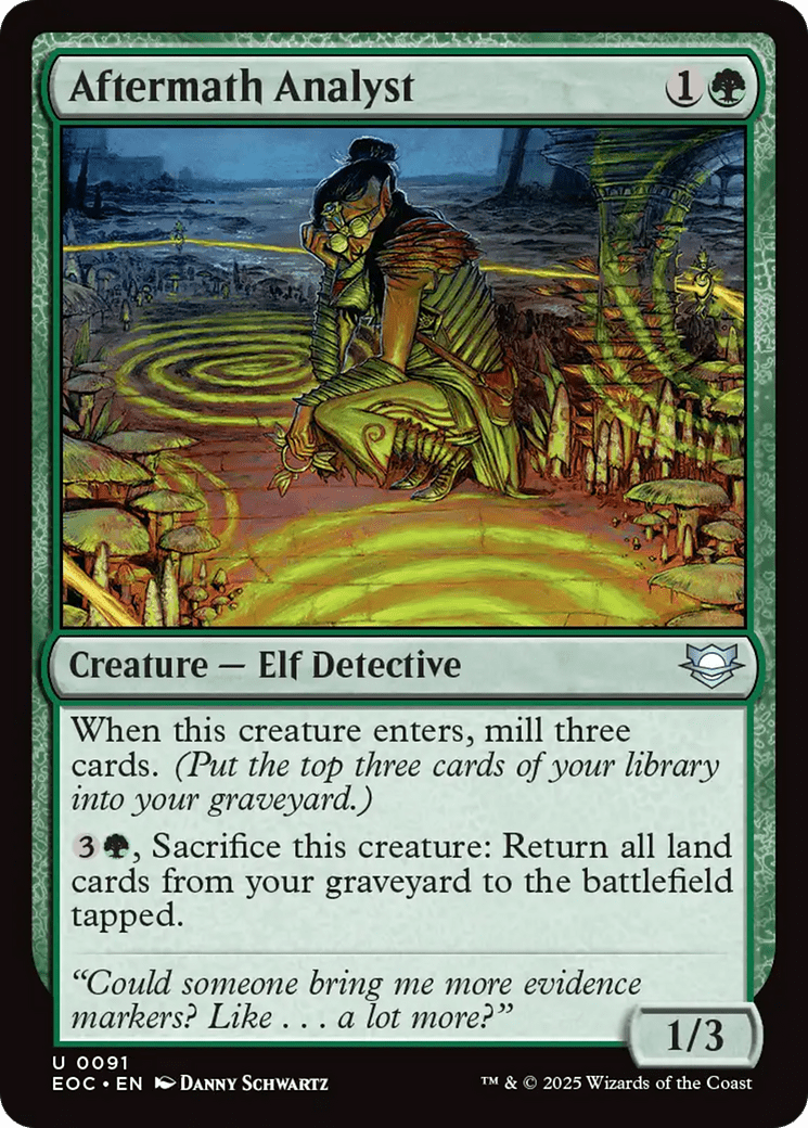 Aftermath Analyst [Edge of Eternities Commander] MTG Single Magic: The Gathering  | Multizone: Comics And Games