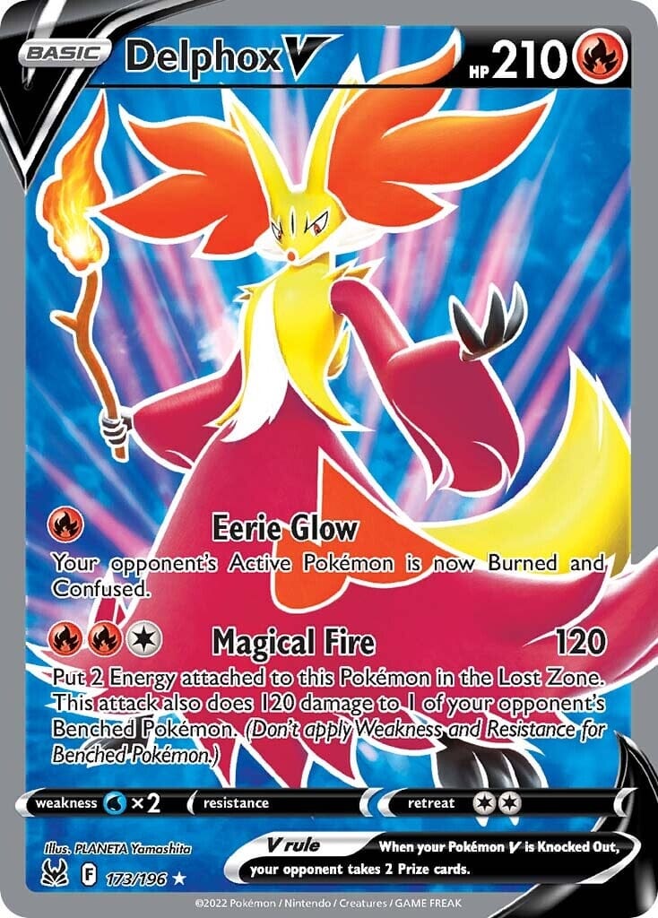 Delphox V (173/196) [Sword & Shield: Lost Origin] Pokemon Single Pokémon  | Multizone: Comics And Games