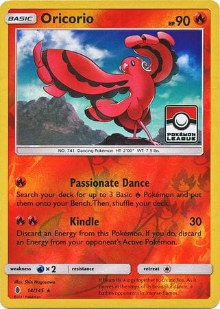 Oricorio (14/145) (League Promo) [Sun & Moon: Guardians Rising] Pokemon Single Pokémon  | Multizone: Comics And Games