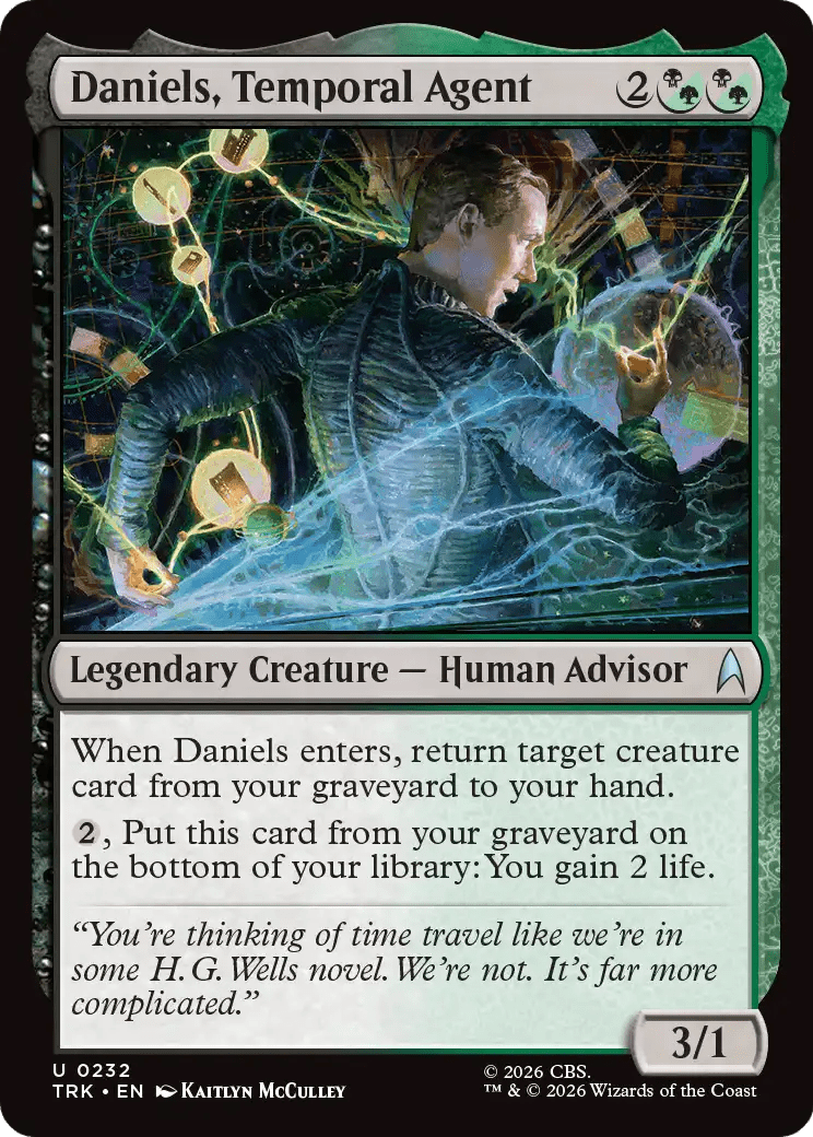 Daniels, Temporal Agent [Star Trek] MTG Single Magic: The Gathering  | Multizone: Comics And Games