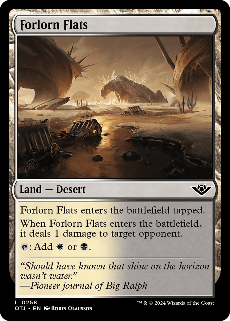 Forlorn Flats [Outlaws of Thunder Junction] MTG Single Magic: The Gathering  | Multizone: Comics And Games