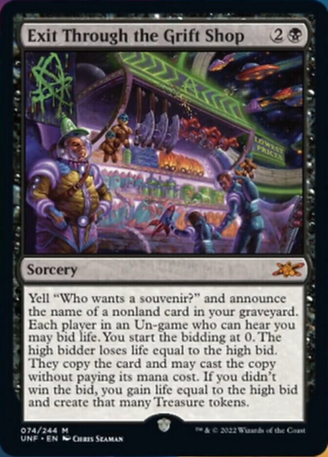 Exit Through the Grift Shop [Unfinity] MTG Single Magic: The Gathering  | Multizone: Comics And Games