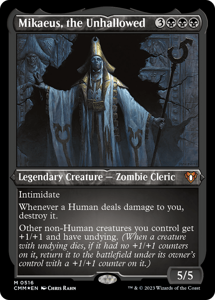 Mikaeus, the Unhallowed (Foil Etched) [Commander Masters] MTG Single Magic: The Gathering  | Multizone: Comics And Games