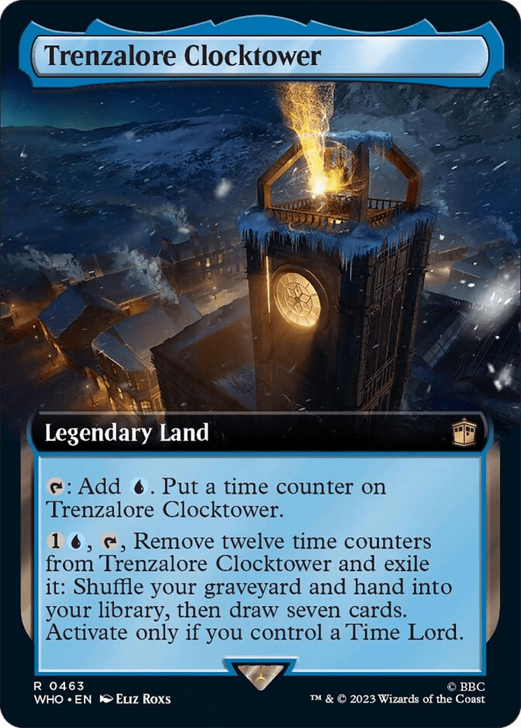 Trenzalore Clocktower (Extended Art) [Doctor Who] MTG Single Magic: The Gathering  | Multizone: Comics And Games