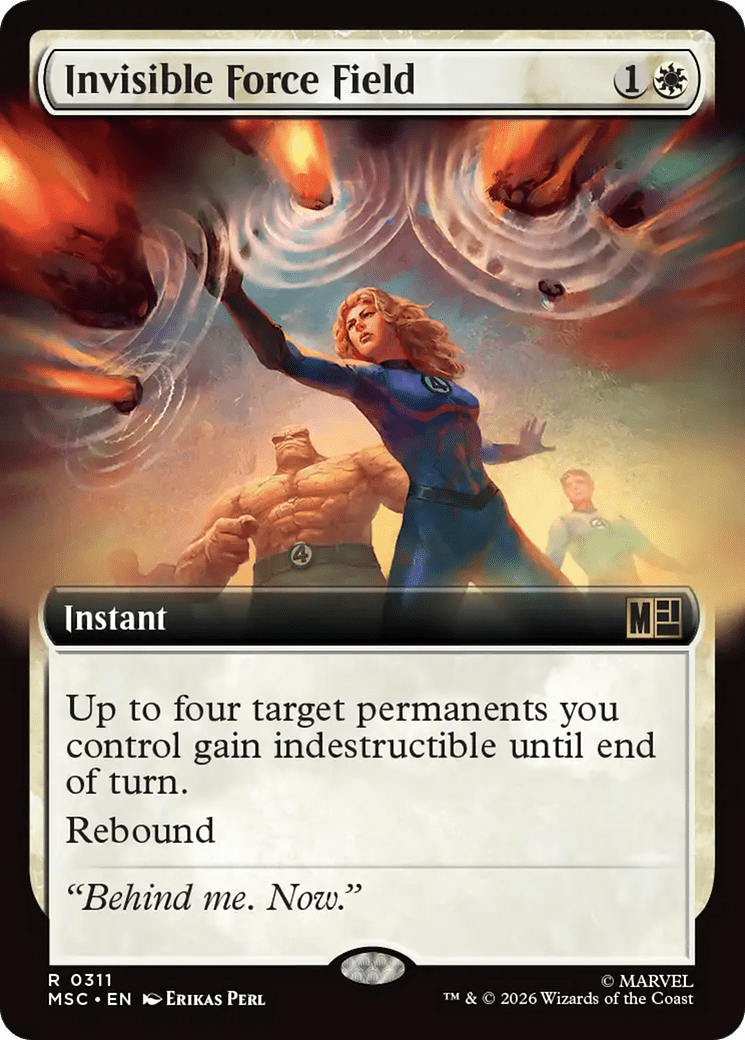 Invisible Force Field (Extended Art) [Marvel Super Heroes Commander] MTG Single Magic: The Gathering  | Multizone: Comics And Games
