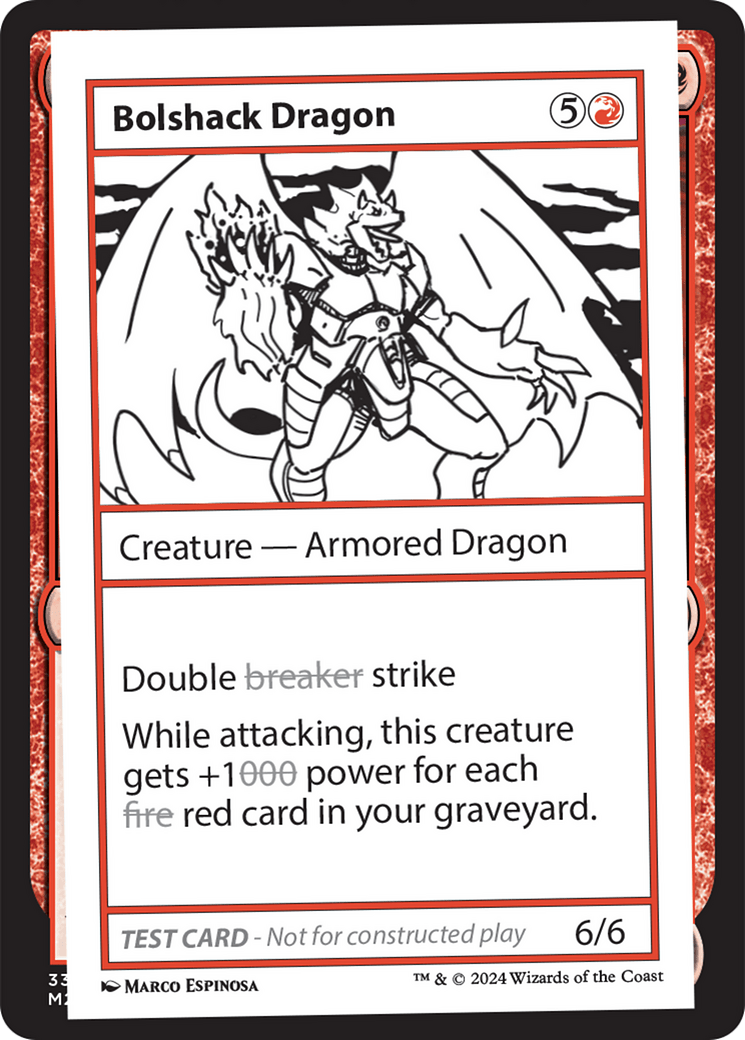 Bolshack Dragon [Mystery Booster 2 Playtest Cards] MTG Single Magic: The Gathering  | Multizone: Comics And Games