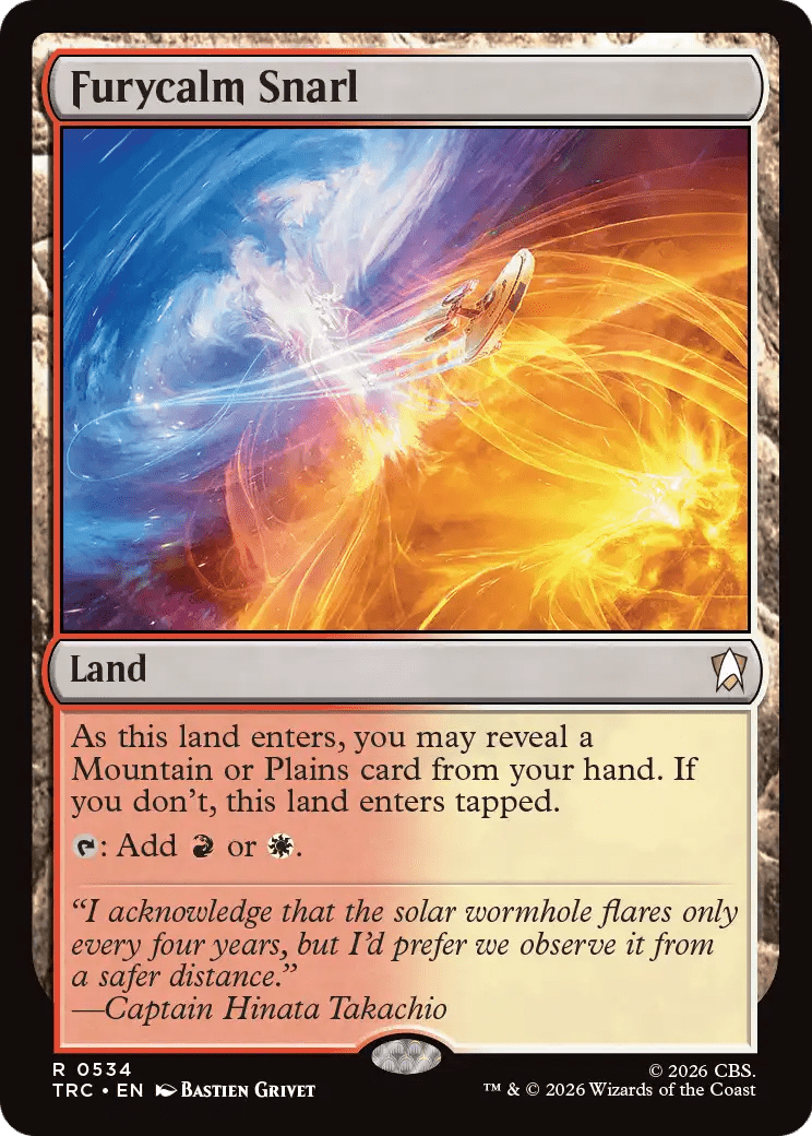 Furycalm Snarl [Star Trek Commander] MTG Single Magic: The Gathering  | Multizone: Comics And Games