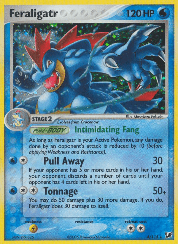 Feraligatr (4/115) [EX: Unseen Forces] Pokemon Single Pokémon  | Multizone: Comics And Games
