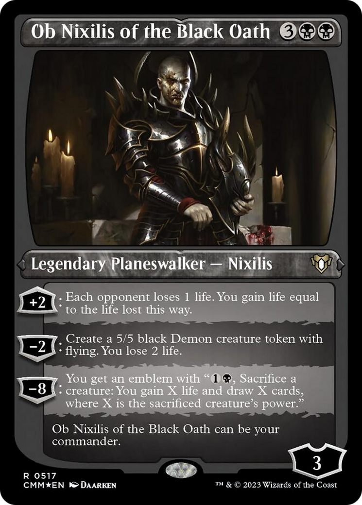 Ob Nixilis of the Black Oath (Foil Etched) [Commander Masters] | Multizone: Comics And Games