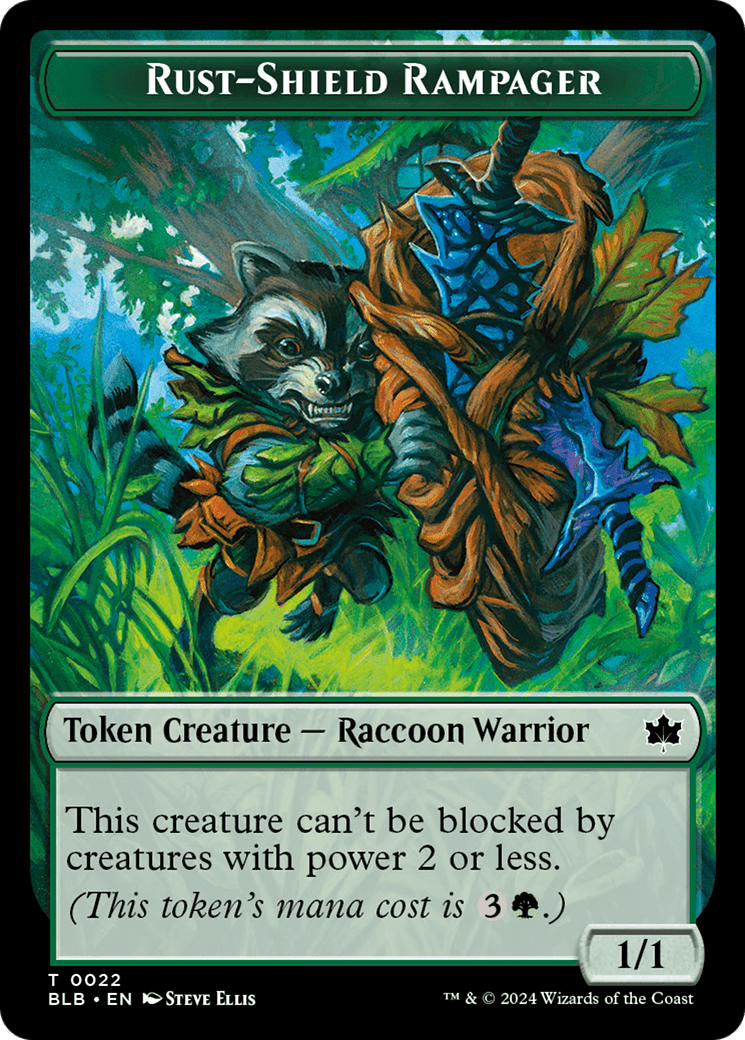 Food // Rust-Shield Rampager Double-Sided Token [Bloomburrow Tokens] MTG Single Magic: The Gathering  | Multizone: Comics And Games