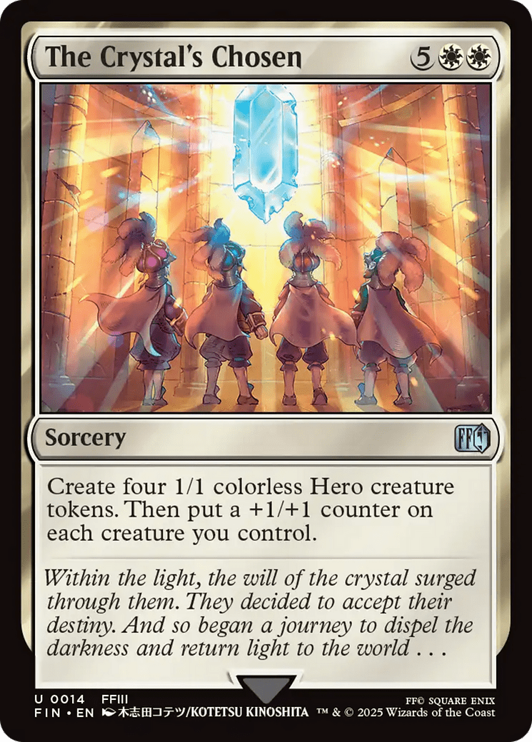 The Crystal's Chosen [FINAL FANTASY] MTG Single Magic: The Gathering  | Multizone: Comics And Games
