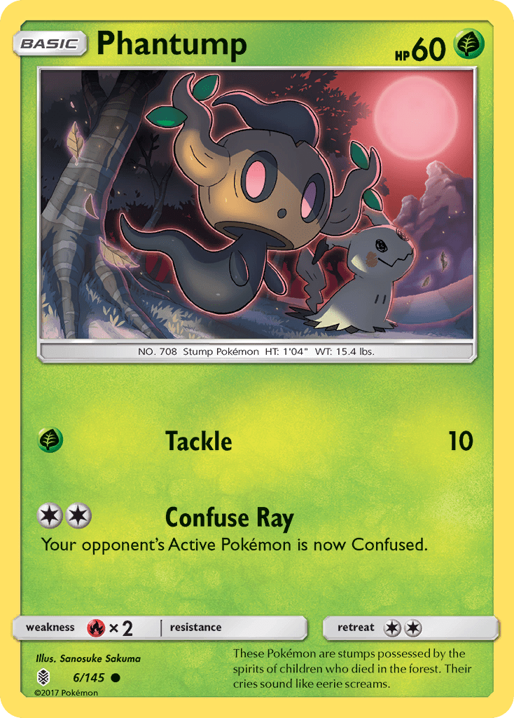 Phantump (6/145) [Sun & Moon: Guardians Rising] Pokemon Single Pokémon  | Multizone: Comics And Games
