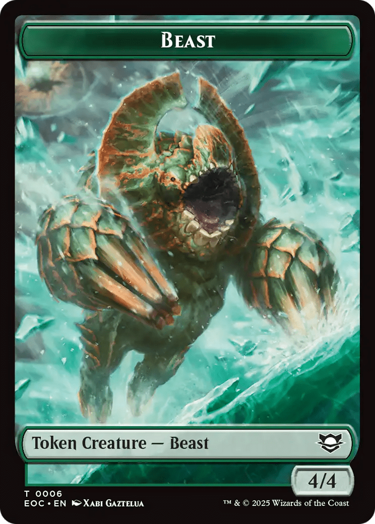 Thopter // Beast (0006) Double-Sided Token [Edge of Eternities Commander Tokens] MTG Single Magic: The Gathering  | Multizone: Comics And Games