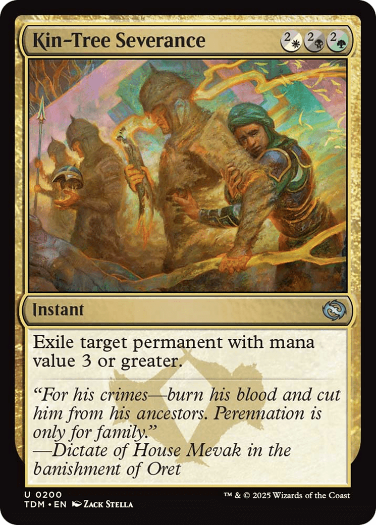 Kin-Tree Severance [Tarkir: Dragonstorm] MTG Single Magic: The Gathering  | Multizone: Comics And Games